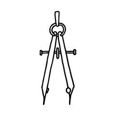 School divider doodle. Hand drawn illustration.