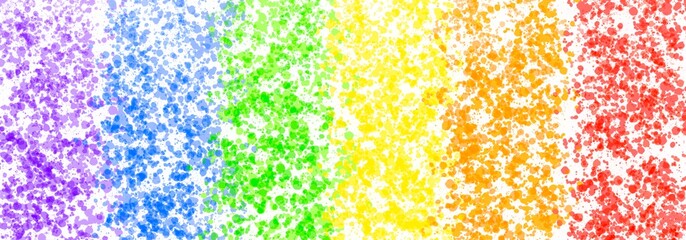 Splash coloring rainbow flag on white background. Procreate Digital Art