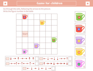  A game for children. Development of spatial 
