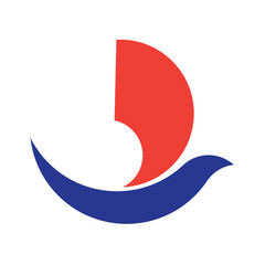 Flying bird figure icon