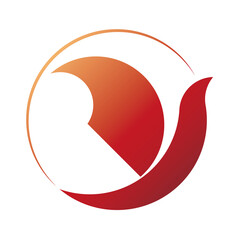 Flying bird figure icon