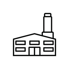 Factory icon vector set. productions  illustration sign collection. manufacture symbol. industry logo.
