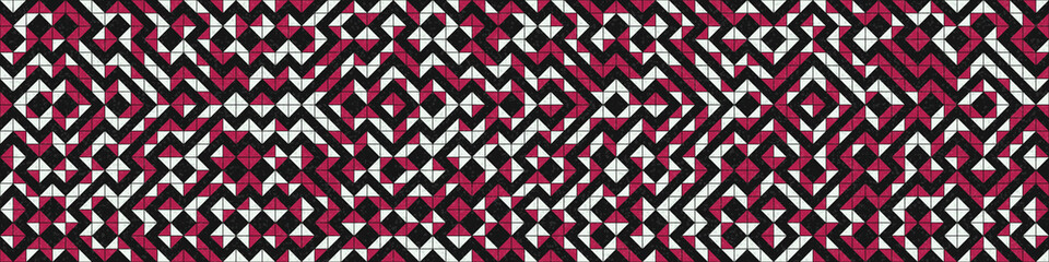 Abstract Geometric Pattern generative computational art illustration