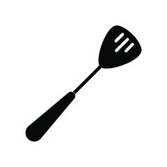 Spatula icon. Cooking tools. Kitchen equipment. Household appliances. Customizable thin line illustration. Isolated vector contour symbol for night mode. Editable strokes