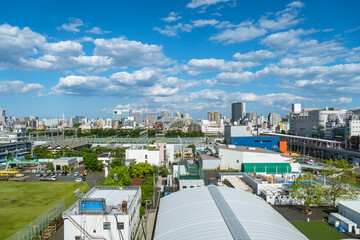 東京の風景：品川区のビルと青空０２