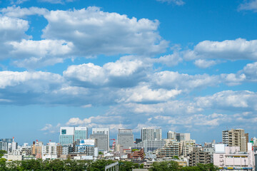 東京の風景：品川区のビルと青空０１