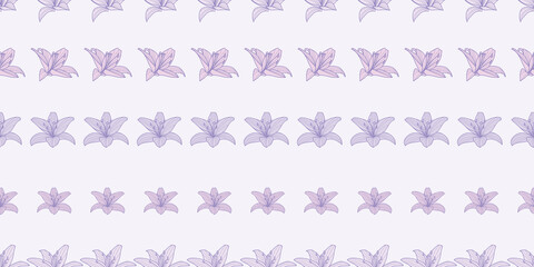 Calla lily repeat vector pattern, floral background