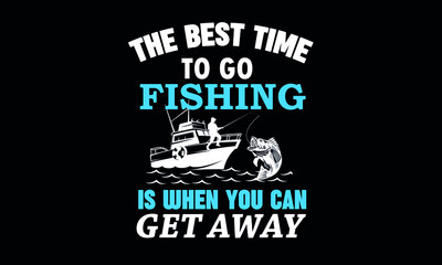 New Fishing T-shirt Design Template