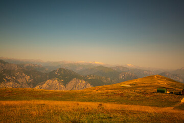 Obraz premium Aussicht vom Monte Baldo auf den Gardasee
