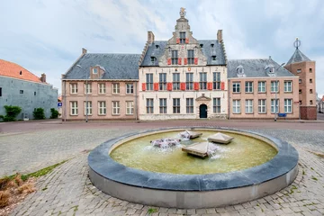 Foto op Canvas Sint Joris de Doelen in Middelburg, Zeeland province, The Netherlands © Holland-PhotostockNL