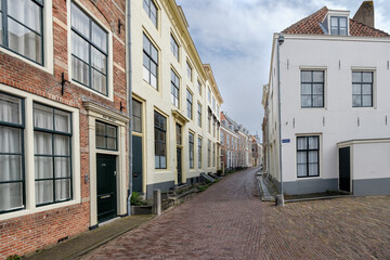 Fototapeta na wymiar Spuistraat Middelburg, Zeeland province, The Netherlands