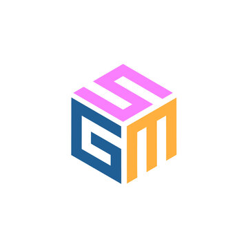 Hexagon logo with the letters SGM design