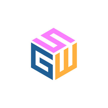 Hexagon logo with the letters SGW design