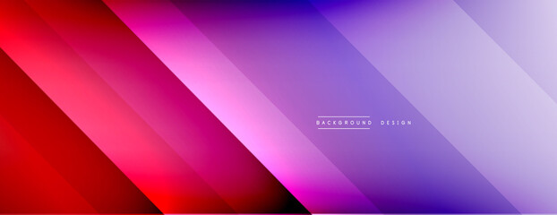 Dynamic lines abstract background. 3D shadow effects and fluid gradients. Modern overlapping forms