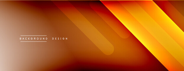 Dynamic lines abstract background. 3D shadow effects and fluid gradients. Modern overlapping forms