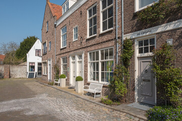 Fototapeta na wymiar Vismarkt in Middelburg, Zeeland province, The Netherlands