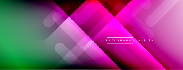Dynamic lines abstract background. 3D shadow effects and fluid gradients. Modern overlapping forms