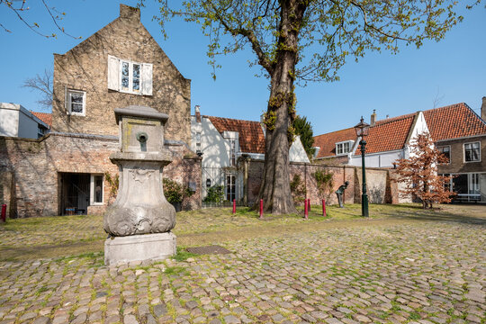 Vismarkt in Middelburg, Zeeland province, The Netherlands