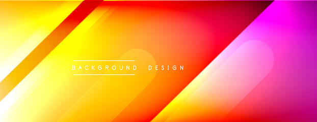 Dynamic lines abstract background. 3D shadow effects and fluid gradients. Modern overlapping forms