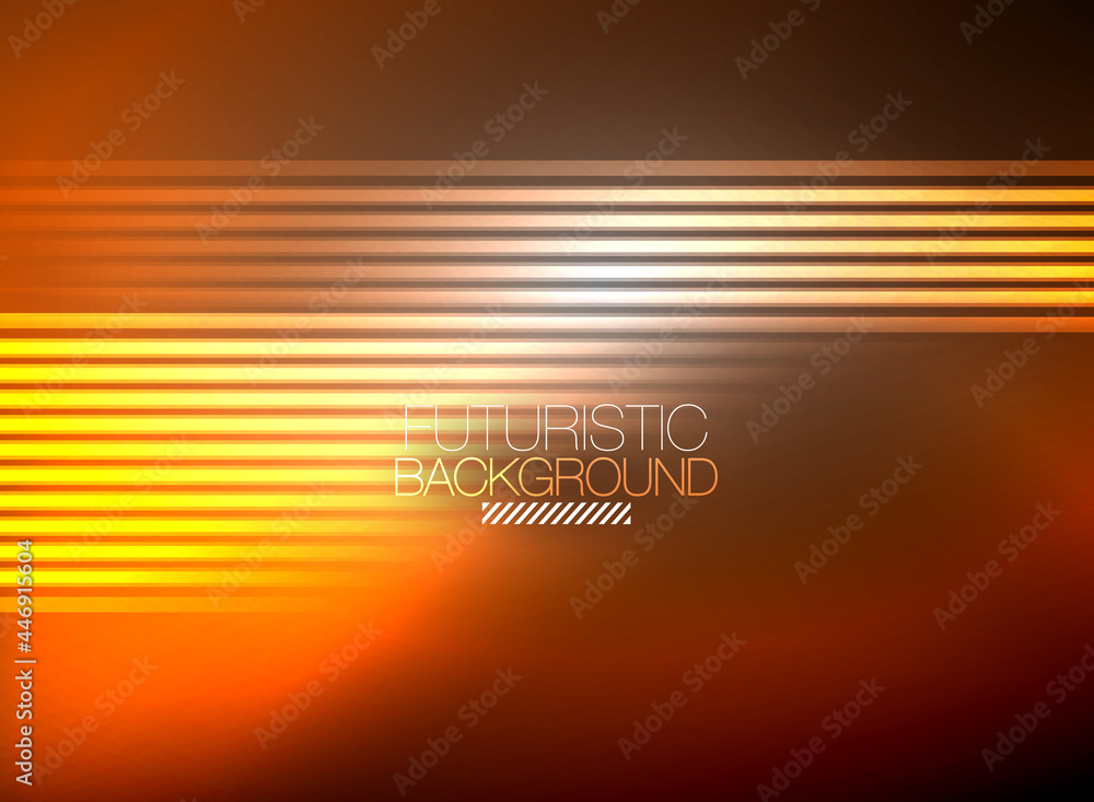 Poster bright neon color techno abstract background, shiny glowing neon lines in the dark background