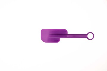 plastic kitchen utensils isolated on a white background