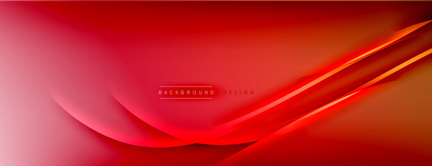 Abstract background. Shadow lines on bright shiny gradient background.