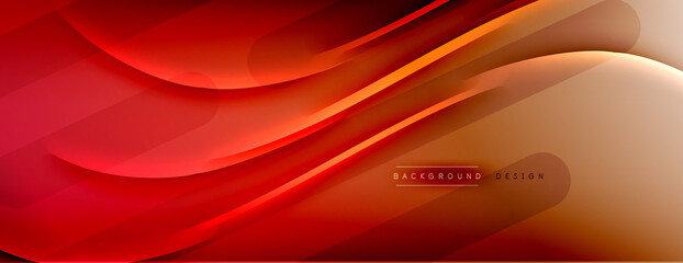 Abstract background. Shadow lines on bright shiny gradient background.