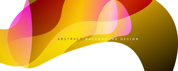 Obraz premium Trendy simple fluid color gradient abstract background with dynamic wave line effect. Vector Illustration For Wallpaper, Banner, Background, Card, Book Illustration, landing page