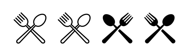 Vector graphic of tableware icon collection