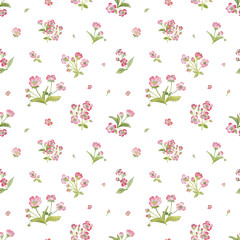 seamless pattern abstracts floral composition