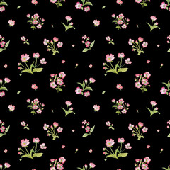 seamless pattern abstracts floral composition