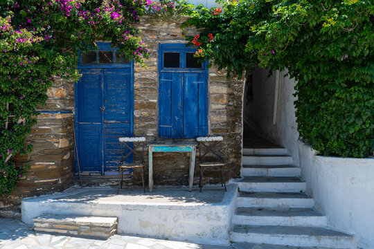 Dyo Choria village in Tinos island, Greece