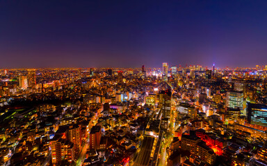 東京　渋谷夜景