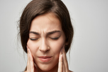 woman with toothache medicine health problems dentistry