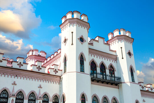 Puslowski Palace in Kossovo. Brest region, Belarus