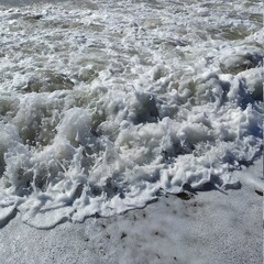 waves on the beach