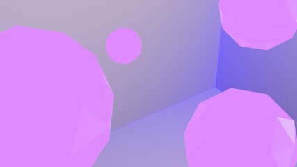 3d render, abstract geometric background, purple balls, multicolored balloons, candy, primitive shapes, minimalistic design, party decoration, plastic toys, isolated elements
