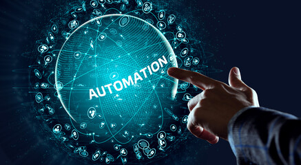 Automation Software concept as an innovation.  Business, Technology, Internet and network concept.