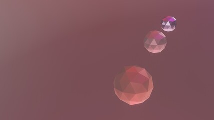 3D illustration. 3d render, abstract geometric background, purple balls, multicolored balloons, candy, primitive shapes, minimalistic design, party decoration, plastic toys, isolated elements