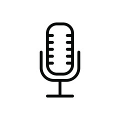 Microphone icon vector set. Voice illustration sign collection.  Karaoke microphone symbol or logo.