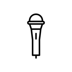Fototapeta na wymiar Microphone icon vector set. Voice illustration sign collection. Karaoke microphone symbol or logo.