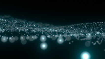 幻想的に輝く漂うパーティクル イルミネーション [別Verあり]