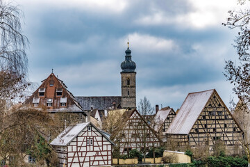 Fachwerkstadt im Winter