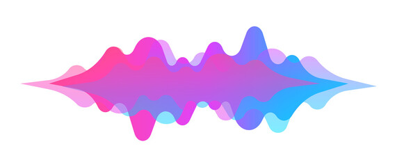 Abstract sound wave. Modern digital equalizer. Radio wave. Volume level symbols. Music frequency. Sound vibration spectrum for music app. Vector illustration. - obrazy, fototapety, plakaty