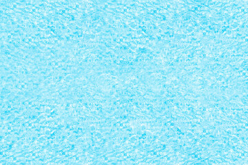 Blue transparent water surface in the swimming pool. Horizontal pool background. Aerial, drone view