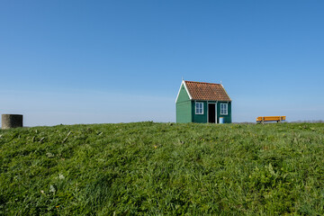 Fototapeta na wymiar Schokland, Noordoostpolder, Flevoland Province, THe Netherlands