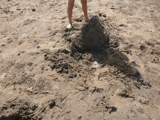 shovel in the ground