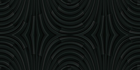 pattern seamless, black background, abstract wallpaper, paper art, wall design, texture with lines gradient, you can use for ad, product and card, business presentation