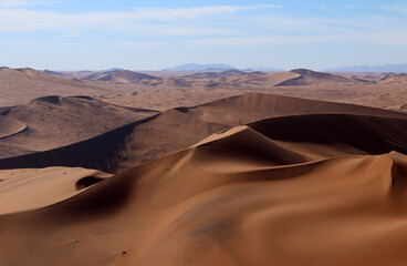 Fototapeta na wymiar Alone in the namibian desert