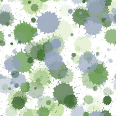Paint stains seamless splatter, spray blots, spots